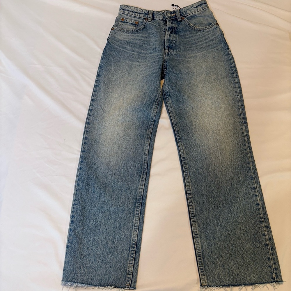 Zara High Rise Blue Jeans
